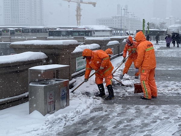 项目动态 | 以雪为令！918博天堂天津项目全力以赴做好除雪工作